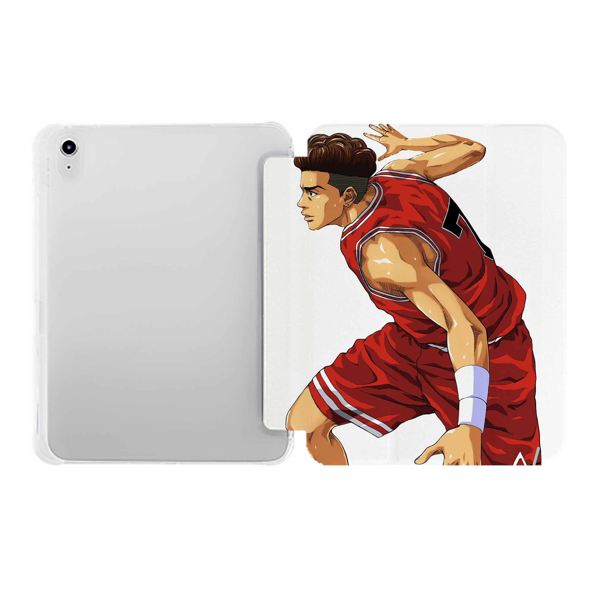 （画像用） SLAM DUNK／スラムダンク IPad ケース ペン収納付き 三つ折りスタンド PUレザー×シリコン 対応機種9.5/10.5/10.9インチ